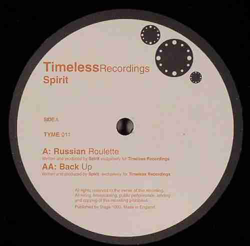 Spirit : Russian Roulette / Back Up (12")
