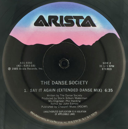 The Danse Society : Say It Again (12", Single)