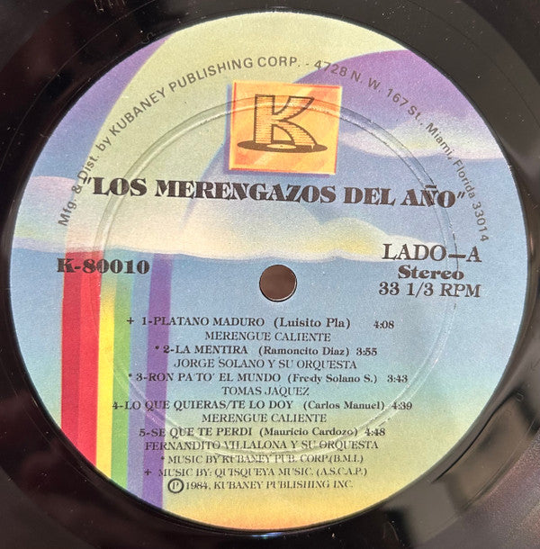 Various : Los Merengazos Del Año  (LP, Comp)