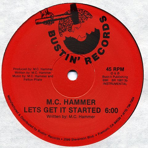 M.C. Hammer* : Let's Get It Started (12")