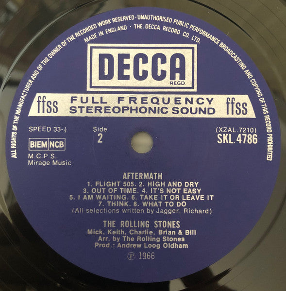 The Rolling Stones : Aftermath (LP, Album, RP)