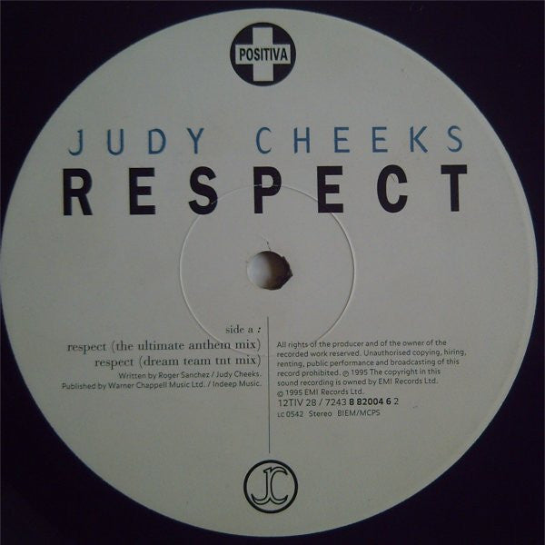 Judy Cheeks : Respect (12", Single)