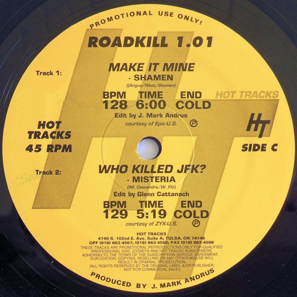 Various : Hot Tracks - Roadkill! 1.01 (2x12", Comp, Promo)