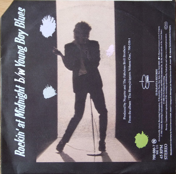 The Honeydrippers : Rockin' At Midnight (7", Single)