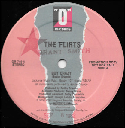 The Flirts : Boy Crazy / Jukebox (Don't Put Another Dime In That) (12", Promo)