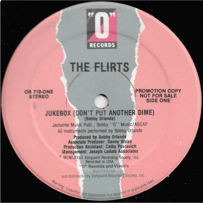 The Flirts : Boy Crazy / Jukebox (Don't Put Another Dime In That) (12", Promo)