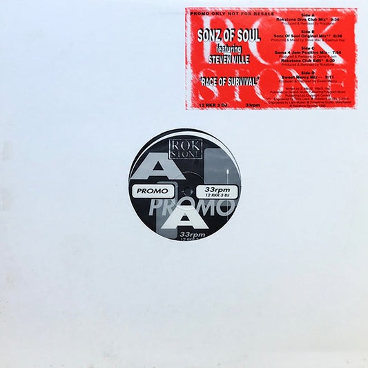 Sonz Of Soul Featuring Steven Ville : Race Of Survival (2x12", Promo)