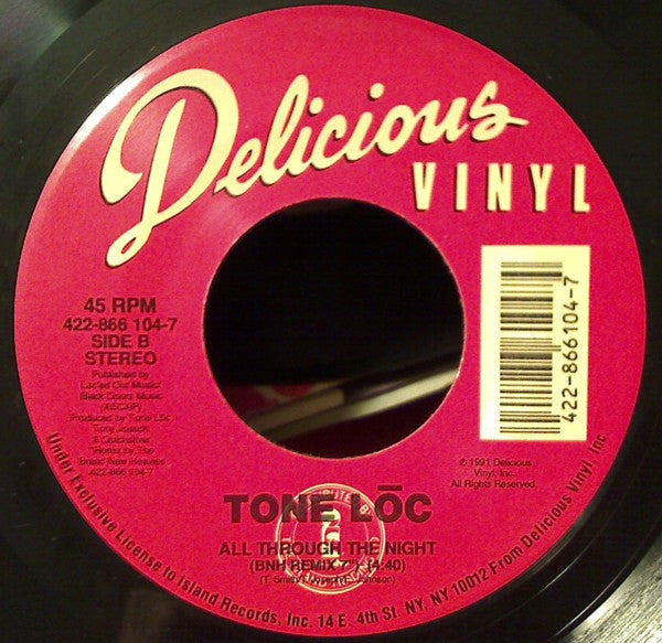 Tone Loc : All Through The Night (7", Single)