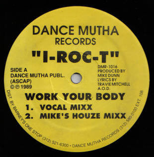 I-Roc-T : Work Your Body (12")