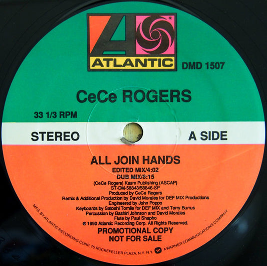 Ce Ce Rogers : All Join Hands (12", Promo)