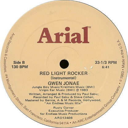 Gwen Jonae : Red Light Lover (12", 130)
