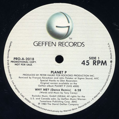 Planet P Project : Why Me? (12", Promo)