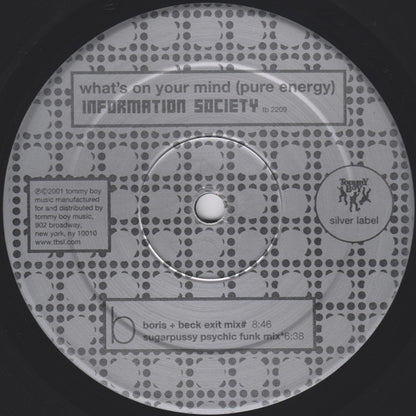 Information Society : What's On Your Mind (Pure Energy) (12")