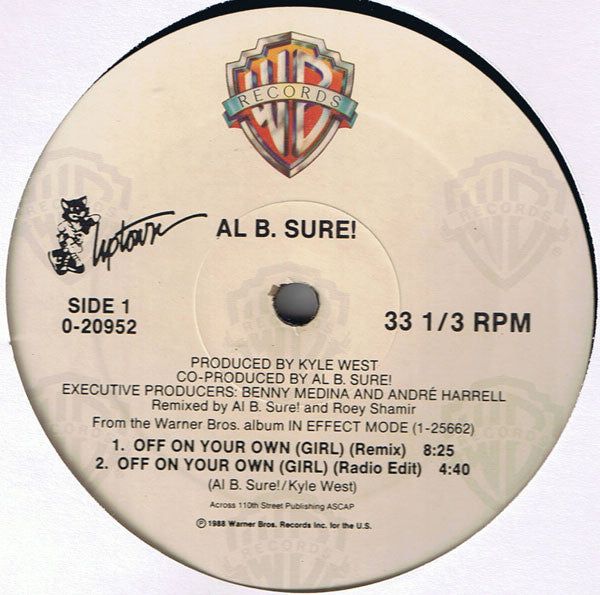 Al B. Sure! : Off On Your Own (Girl) (12", Maxi)