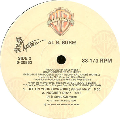 Al B. Sure! : Off On Your Own (Girl) (12", Maxi)