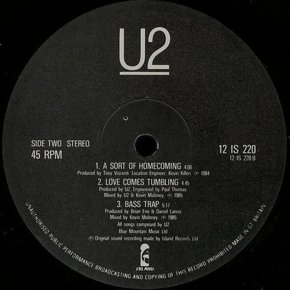 U2 : The Unforgettable Fire (12", Single)