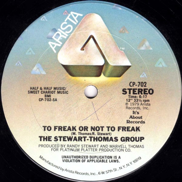 The Stewart-Thomas Group : To Freak Or Not To Freak (12")