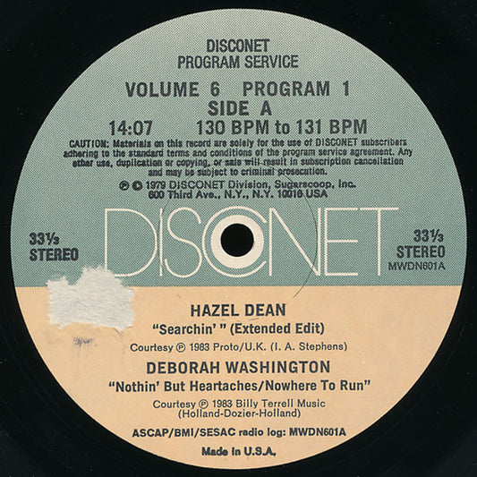 Various : Volume 6 Program 1 (2x12", P/Mixed)