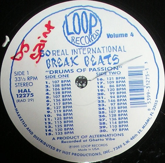 Alternations (2) : Break Beats - Drums Of Passion Vol. 4 (12")