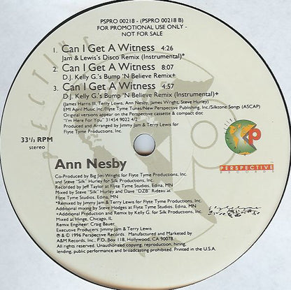 Ann Nesby : Can I Get A Witness (2x12", Promo)