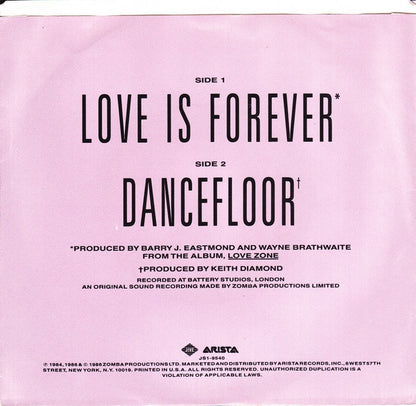 Billy Ocean : Love Is Forever / Dancefloor (7", Single, Styrene)