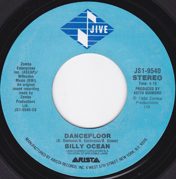 Billy Ocean : Love Is Forever / Dancefloor (7", Single, Styrene)