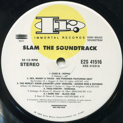 Various : Slam - The Soundtrack (2xLP, Comp, Promo, Cle)