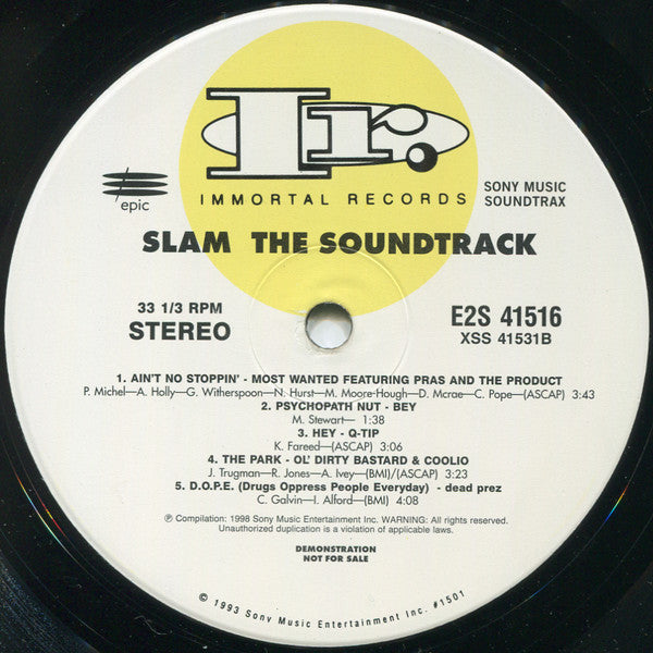 Various : Slam - The Soundtrack (2xLP, Comp, Promo, Cle)