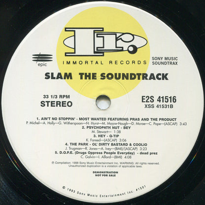 Various : Slam - The Soundtrack (2xLP, Comp, Promo, Cle)