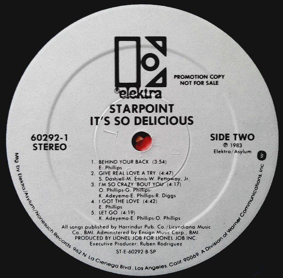 Starpoint : It's So Delicious (LP, Album, Promo, SP )