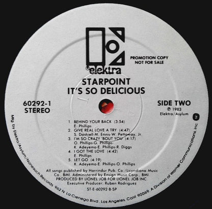 Starpoint : It's So Delicious (LP, Album, Promo, SP )