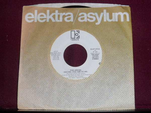 Five Special : Heaven (You Are To Me) (7", Promo)
