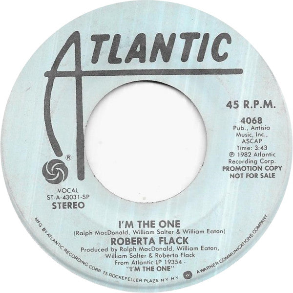 Roberta Flack : I'm The One (7", Mono, Promo)
