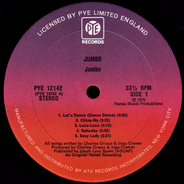 Jumbo (5) : Turn On To Love (LP, Album)