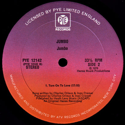 Jumbo (5) : Turn On To Love (LP, Album)