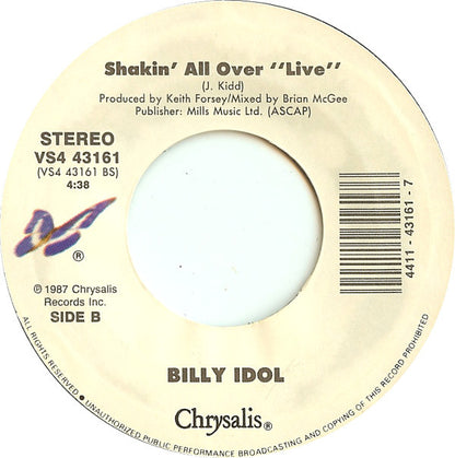 Billy Idol : Mony Mony (Live) (7", Single, Styrene, Car)