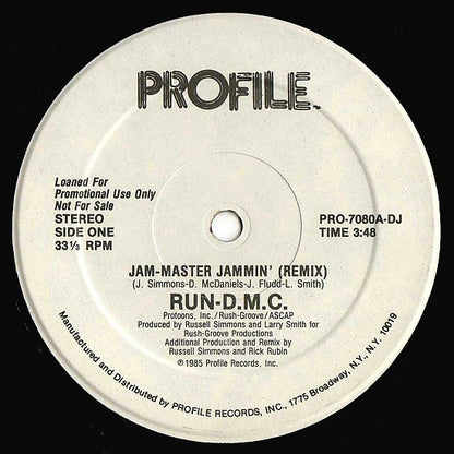 Run-D.M.C.* : Jam Master Jammin' (Remix) (12", Promo)