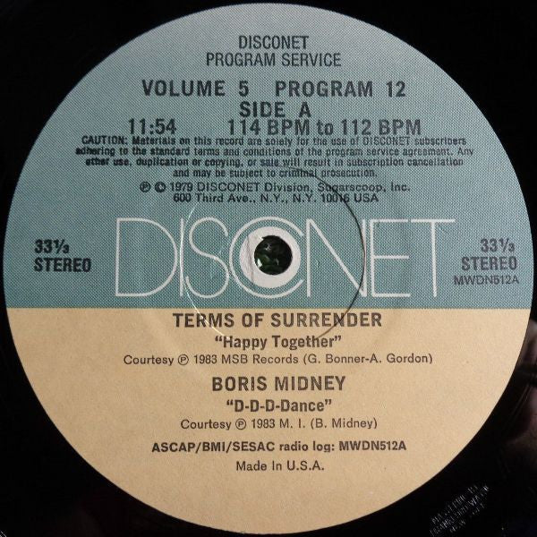 Various : Volume 5 Program 12 (2x12", P/Mixed)