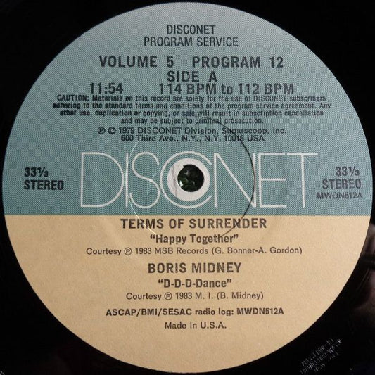 Various : Volume 5 Program 12 (2x12", P/Mixed)