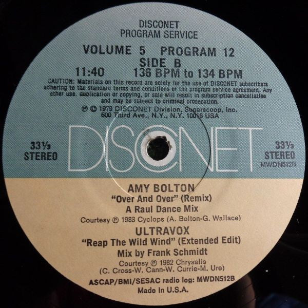 Various : Volume 5 Program 12 (2x12", P/Mixed)