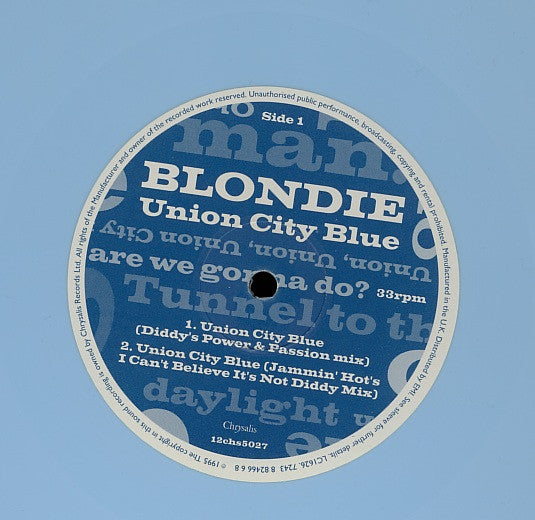 Blondie : Union City Blue (12", Maxi, Lig)