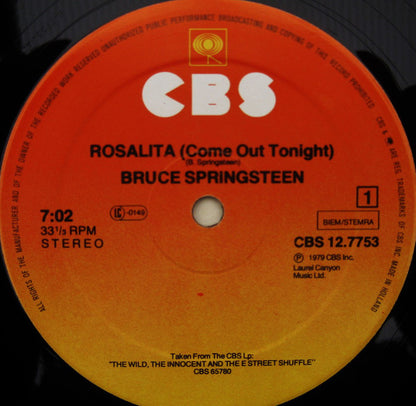 Bruce Springsteen : Rosalita (Come Out Tonight) (12", Maxi)
