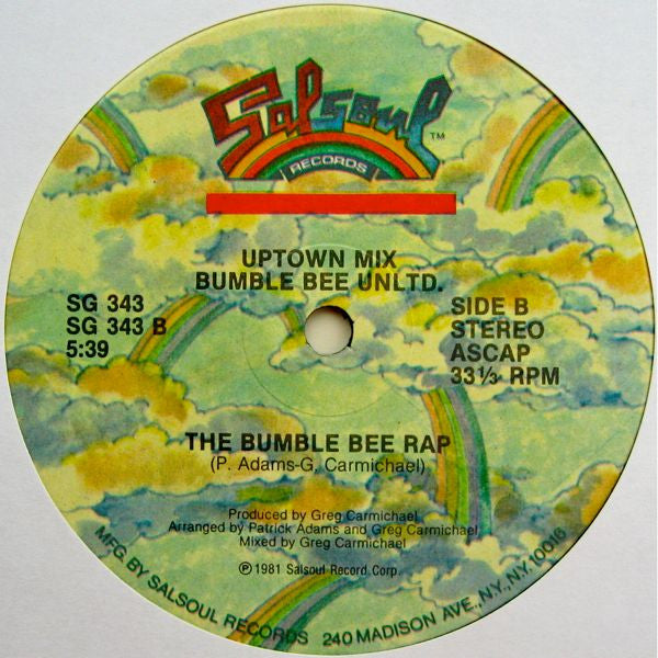 Bumblebee Unlimited : The Bumble Bee Rap (12", Single)