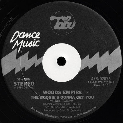 Woods Empire : The Boogie's Gonna Get You (12")