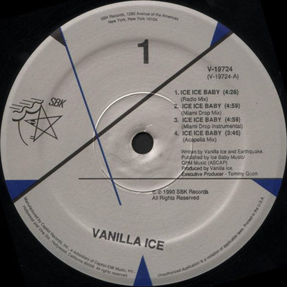 Vanilla Ice : Ice Ice Baby (12")
