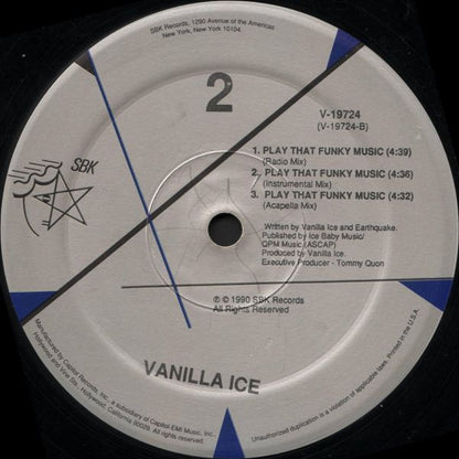 Vanilla Ice : Ice Ice Baby (12")