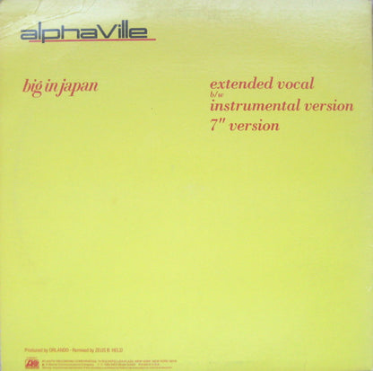 Alphaville : Big In Japan (12", Single, All)