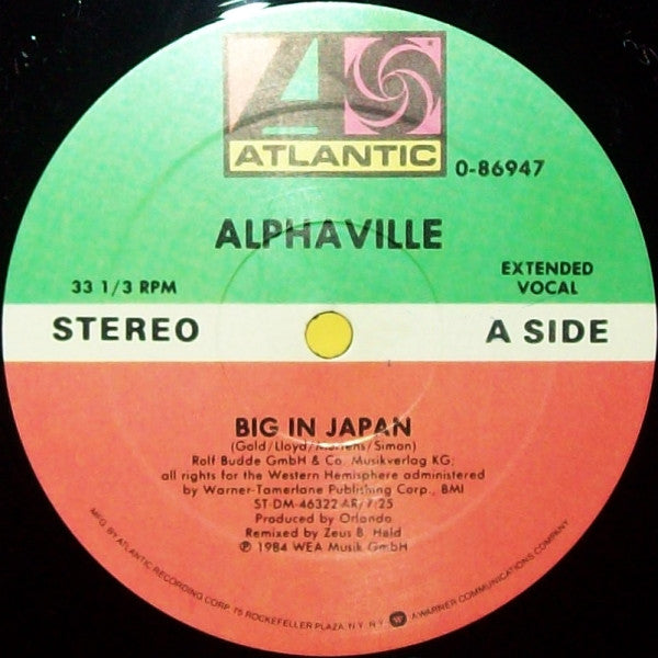 Alphaville : Big In Japan (12", Single, All)