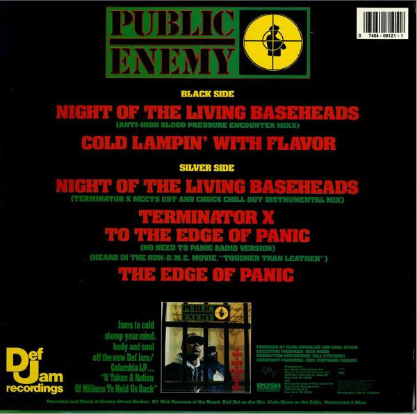 Public Enemy : Night Of The Living Baseheads / Cold Lampin' With Flavor / Terminator X To The Edge Of Panic (12")