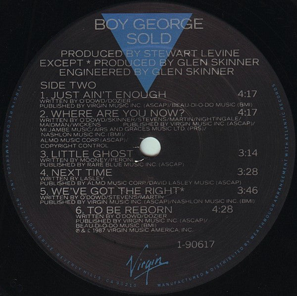 Boy George : Sold (LP, Album)